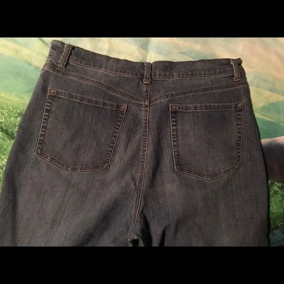 Jeans GLORIA VANDERBILT Size 14 AMANDA Faded Blue Womens Comfortable Pants! - Picture 2 of 7